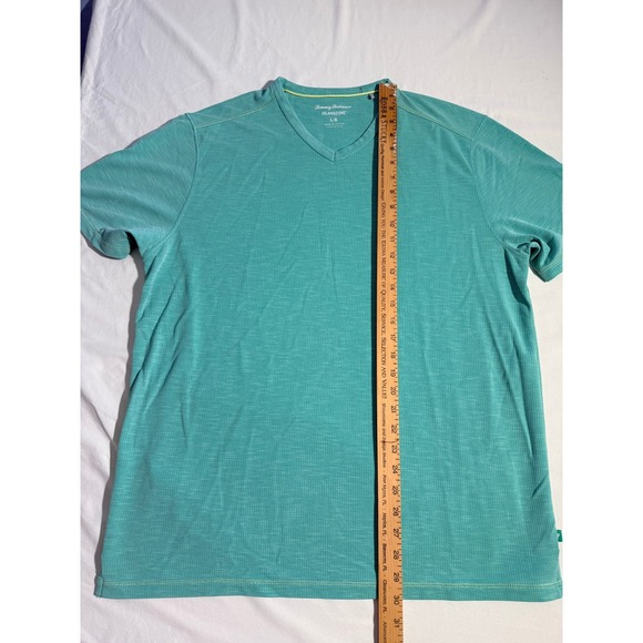 Tommy Bahama Other - Tommy Bahama IslandZone Mens Large Aqua Green V-Neck Performance T-Shirt